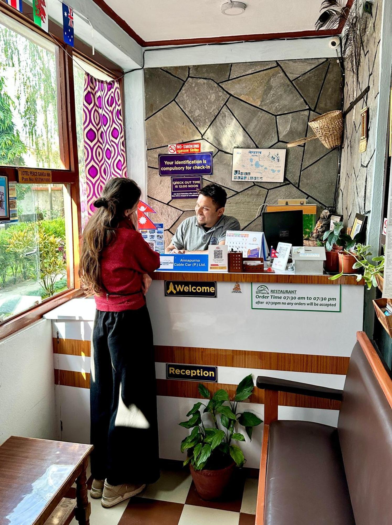 Hotel Peace Ganga Inn Pokhara Exteriör bild